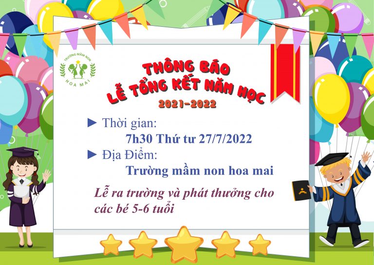 LỄ TỔNG KẾT NĂM HỌC 2021-2022