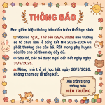THÔNG BÁO TỔNG KẾT NH 2025-2026